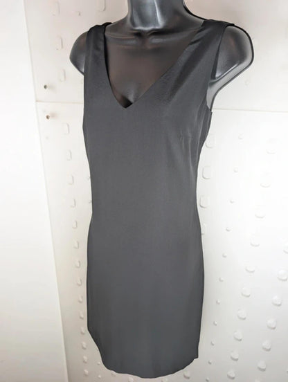 Cynthia Rowley Black Silk Shift Slip Dress UK8