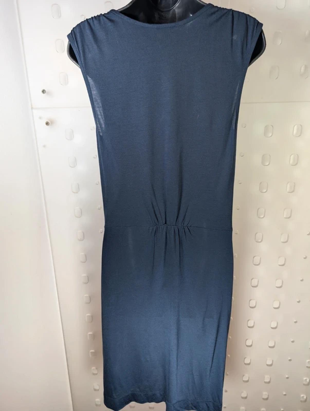 Great Plains navy Tencel knot front dress XS