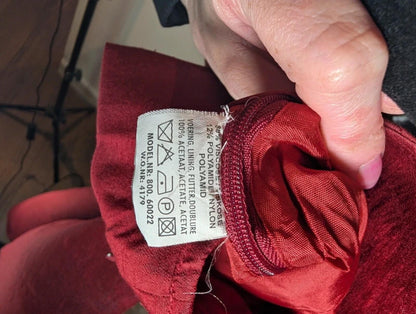 Vintage Elysio Florence ruby red taffeta midi dress UK12