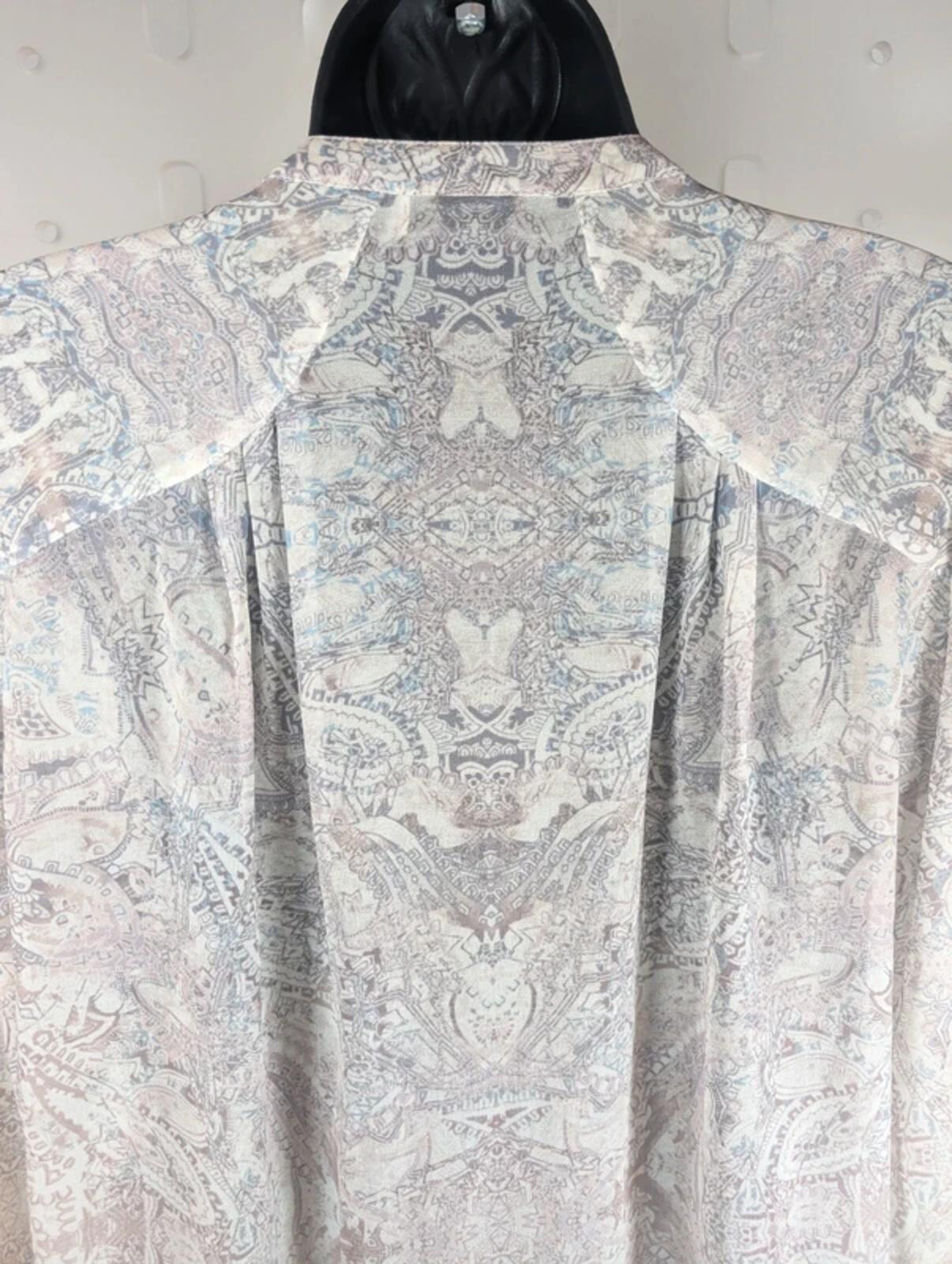 Mint Velvet Longline Pleated Zip Front Blouse UK12