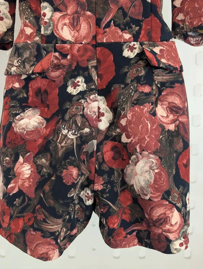 Lavish Alice AW14 Dark Floral Structured Playsuit UK8