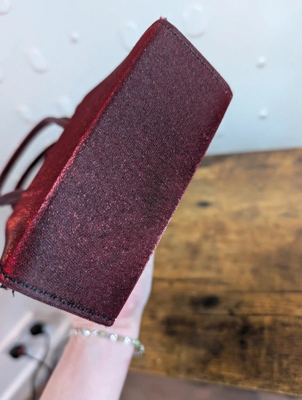 Vintage 1950s 60s Red Diamanté Mini Evening Bag