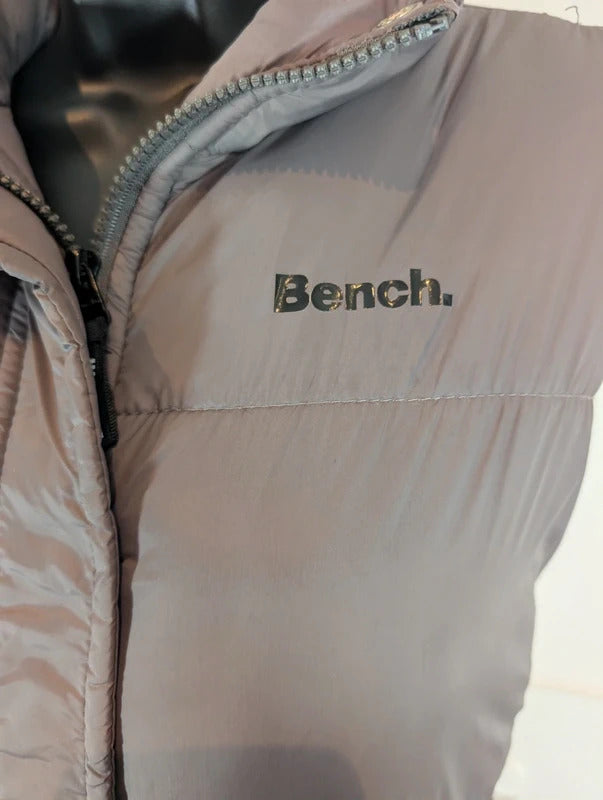 Bench Grey Padded Gilet Size Medium Y2K