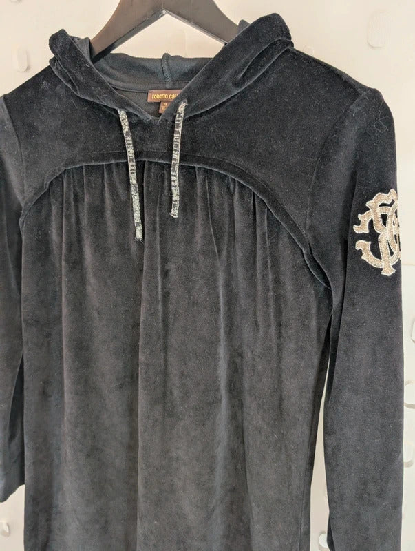 Roberto Cavalli Junior Velour Hoodie Dress Age 10 / 154cm