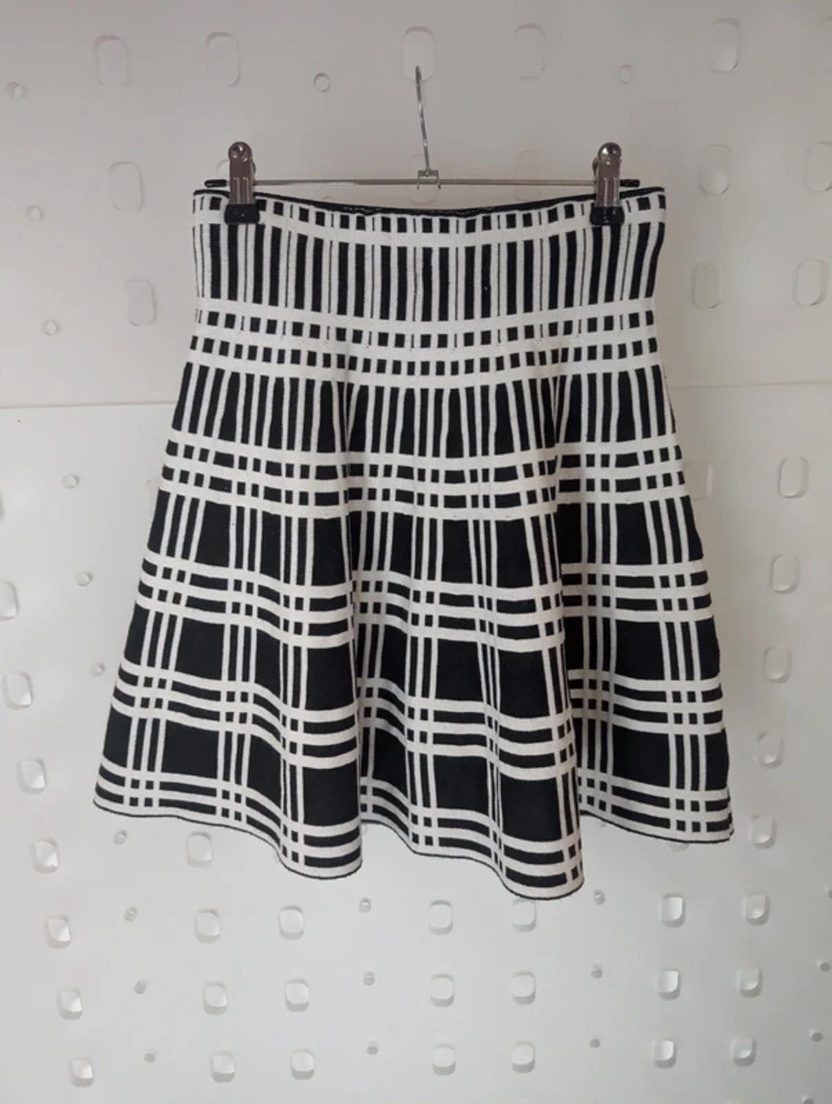 Yoyo S Check Flared Mini Skirt XS