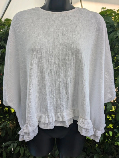 Paisie London Oversized Cotton Top White UK8