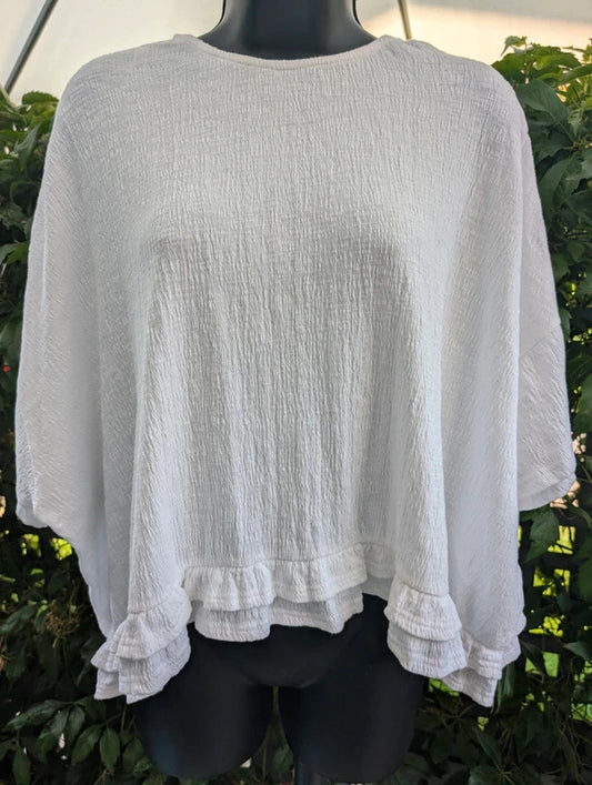 Paisie London Oversized Cotton Top White UK8