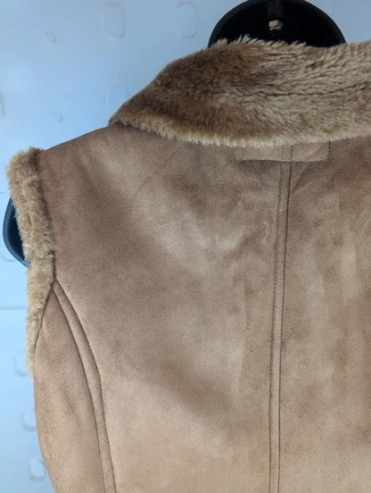 C Five J vintage Y2K faux suede gilet Medium