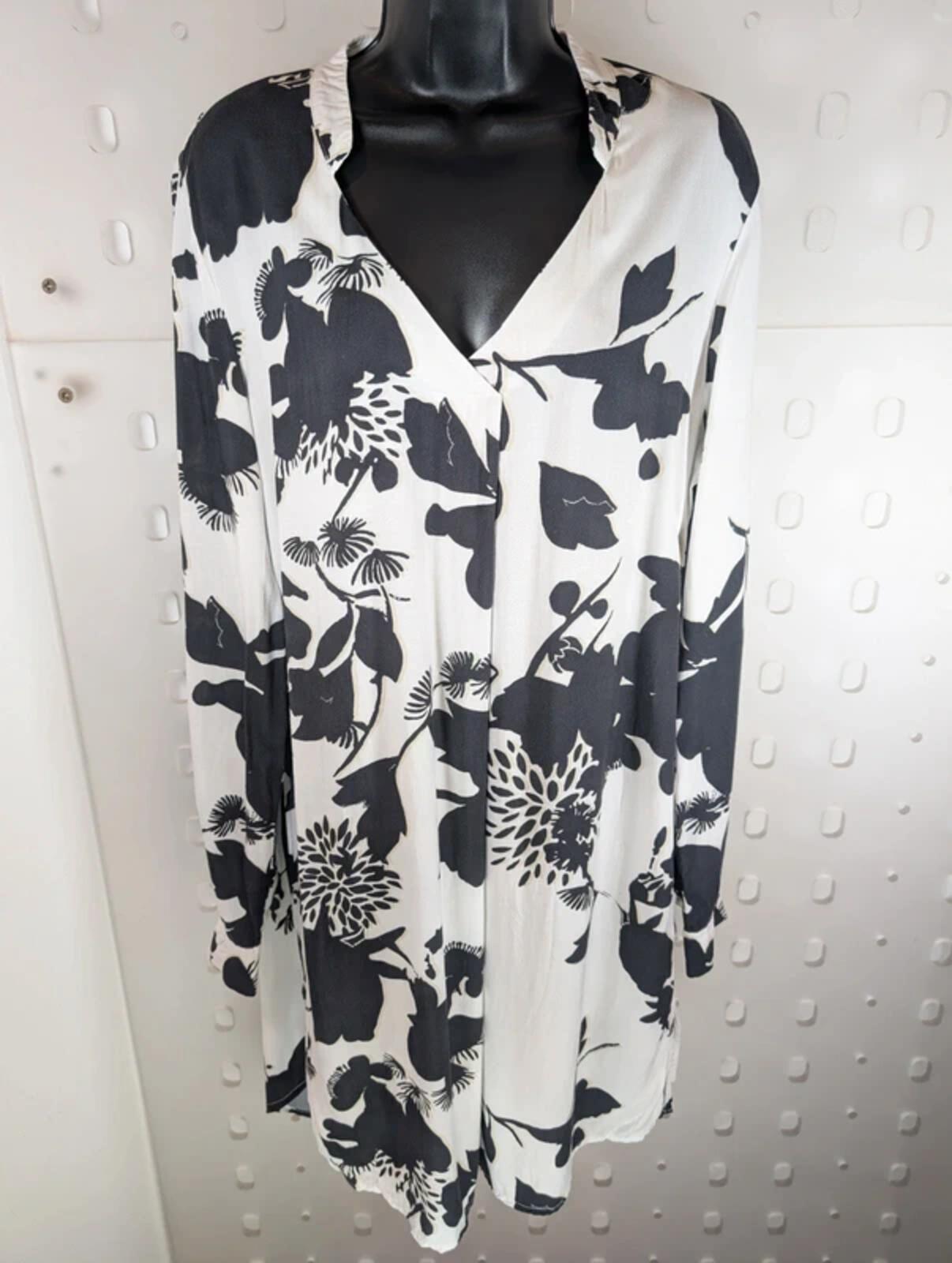 Sandwich Printed Shirt Dress Removable Tie Belt Size 40