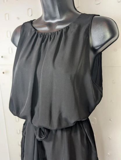 Zara Black Tie Front Playsuit (XS/S)