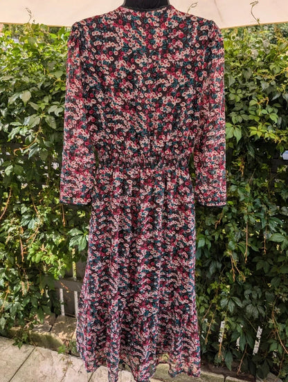 Suncoo Paris Clotilde Floral Midi Dress NWT UK10
