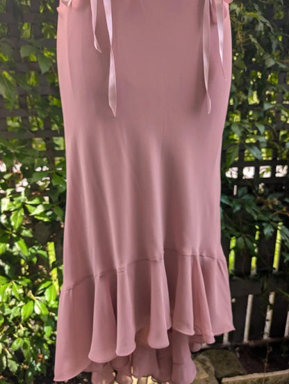 D.U.S.K Structured Fairycore Dress Blush Pink UK10