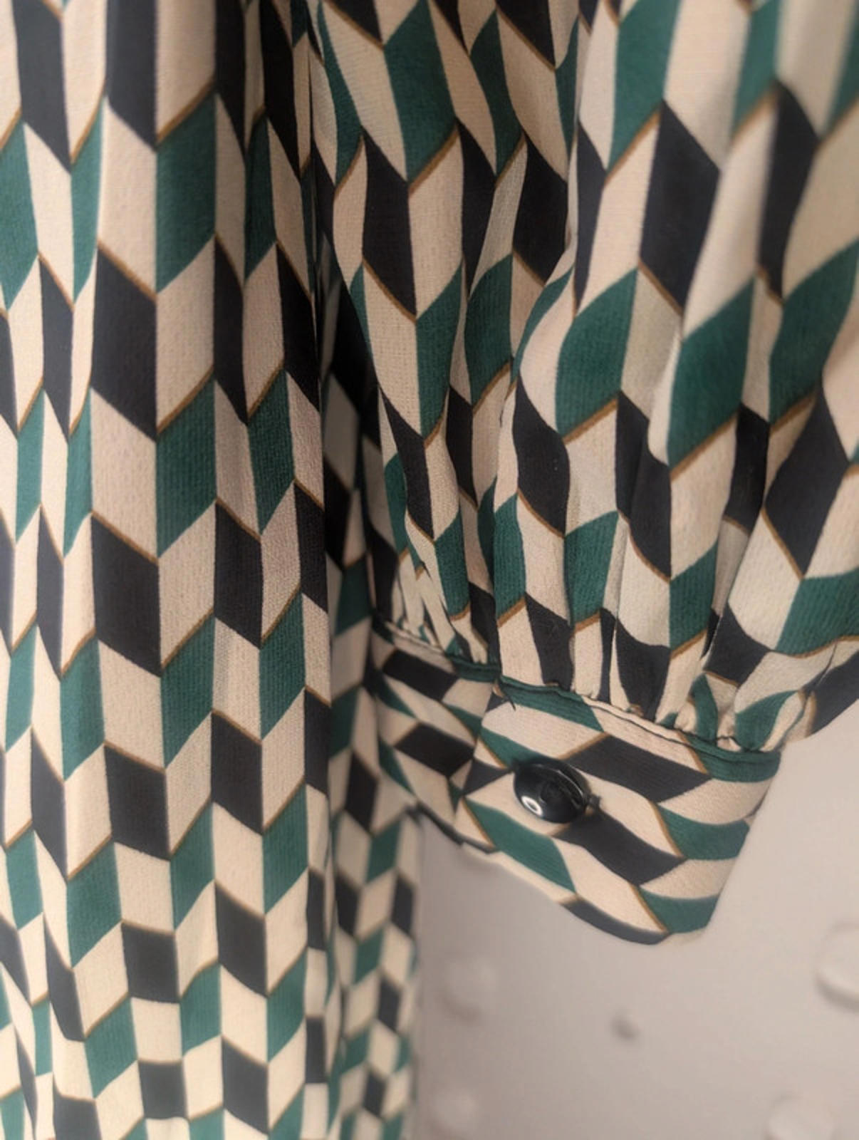 Blue Vanilla geometric print dress UK 10