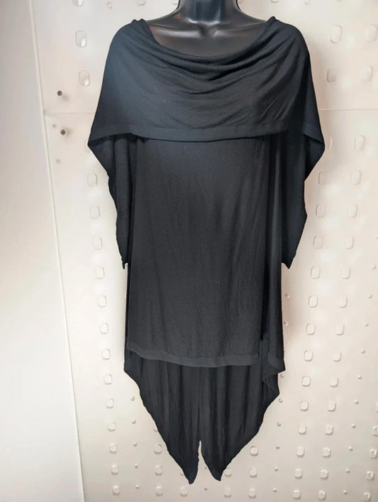 Lillian J Morton “Northern Threads” Draped Jersey Top – One Size