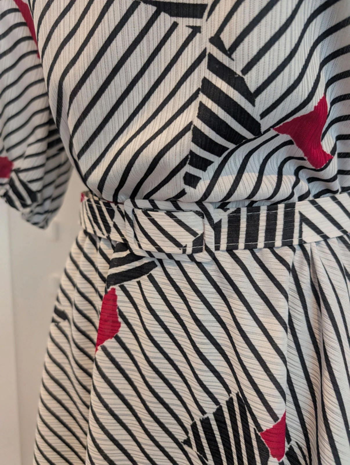 Genuine Vintage 1980s 50s Style Dress UK 10 (Small)