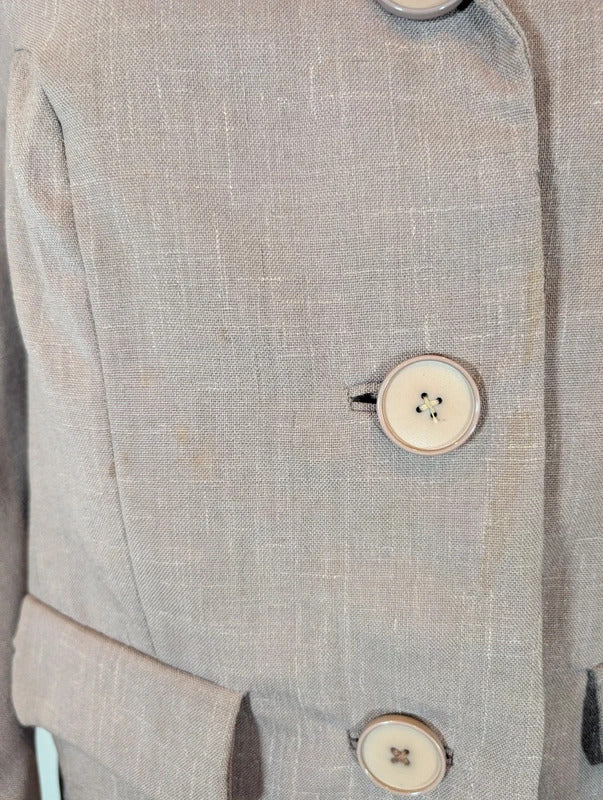 True Vintage 1960s Bickler 100% Wool Skirt Suit Made in England