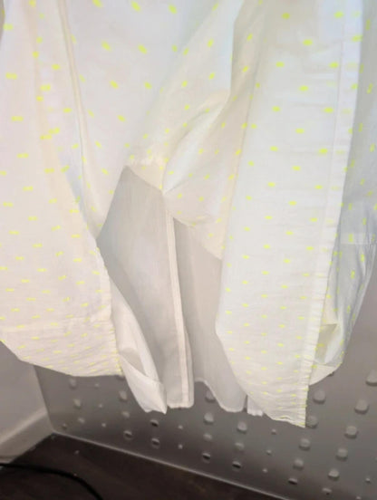 Nooki London Wilson Dress Neon Yellow Size S Cotton Boho