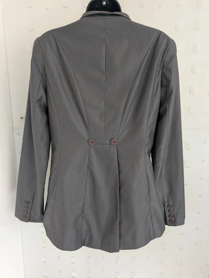 Full Circle Grey Tailored Riding Jacket Blazer UK12