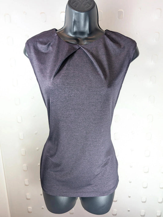 Calvin Klein Purple Sparkle Stretch Top | XS / UK 6–8