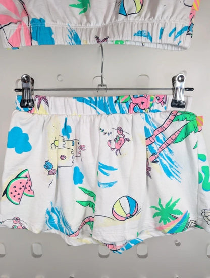 Billieblush Beach Print Top & Shorts Set Age 6 114cm