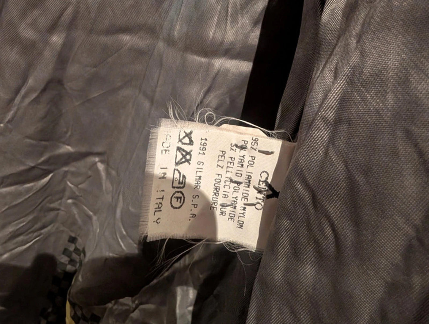 Vintage Cento x Cento by Iceberg Quilted Coat UK12