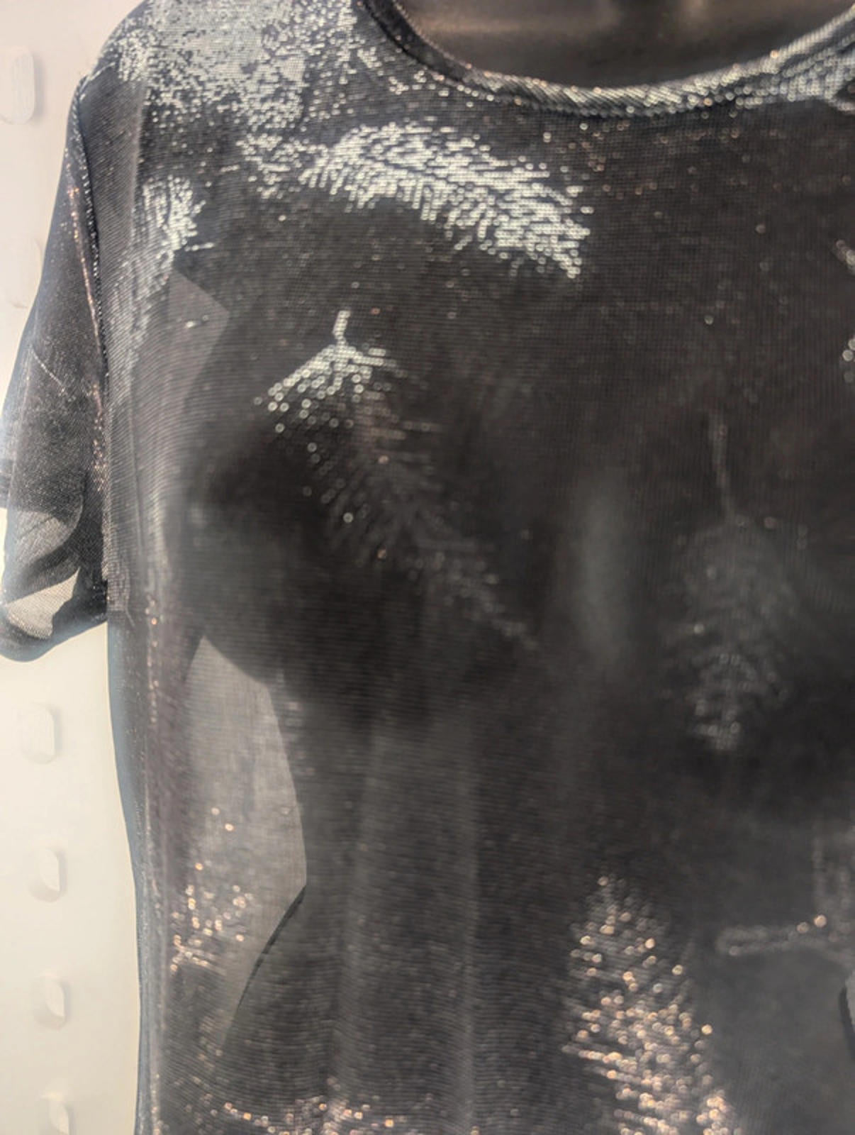 Vintage Y2K sheer midi dress by Etam UK 14 but fits closer to a 10/12.