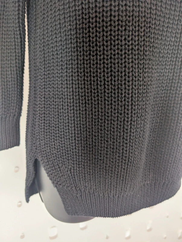 French Connection Black 100% Cotton Jumper XS