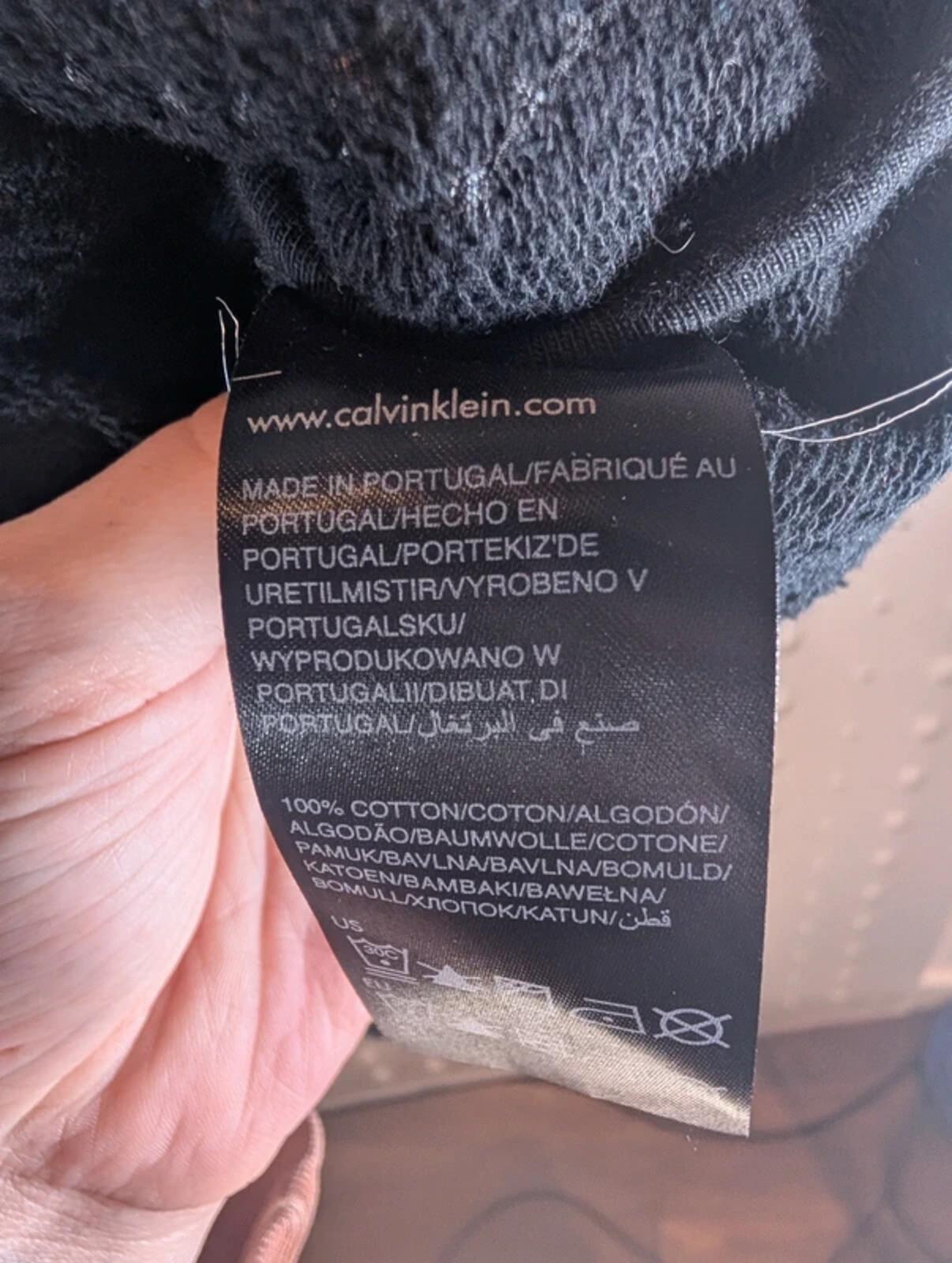 Calvin Klein Black Holographic Sequin Oversized T-Shirt Top UK8–10