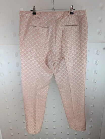 Topshop blush pink Y2K capri trousers UK14