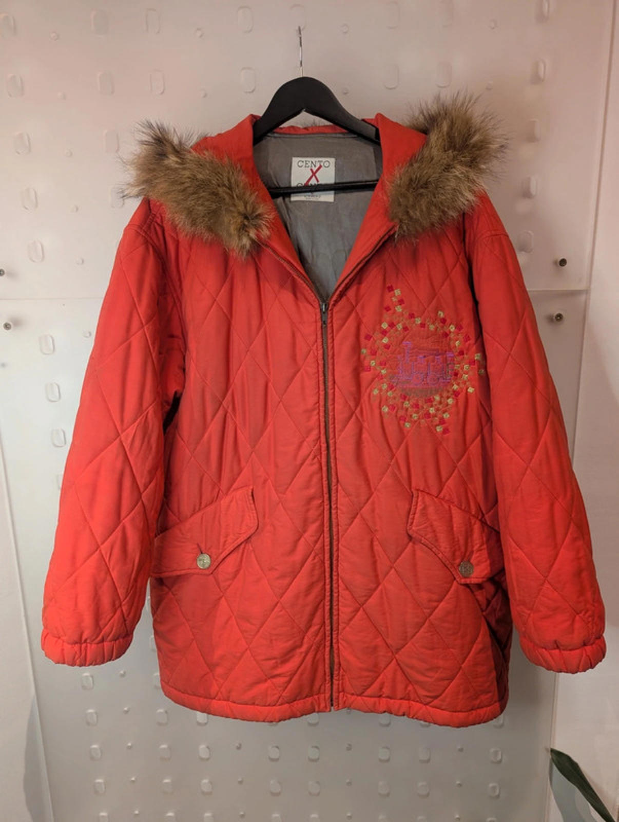 Vintage Cento x Cento by Iceberg Quilted Coat UK12