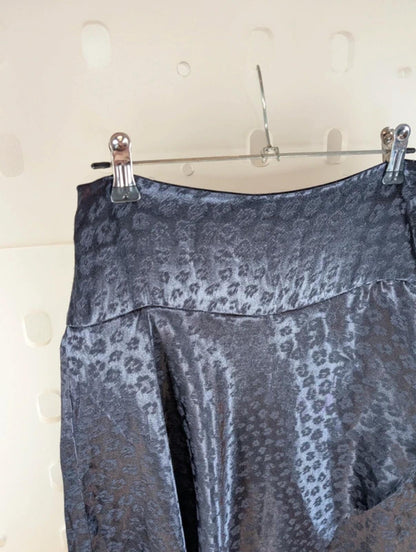 French Connection Navy Wrap Mini Skirt Asymmetric Hem UK 8