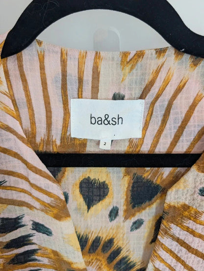 ba&sh Lady Printed Kaftan Style Dress Size 2 M