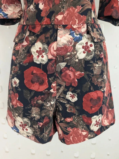 Lavish Alice AW14 Dark Floral Structured Playsuit UK8
