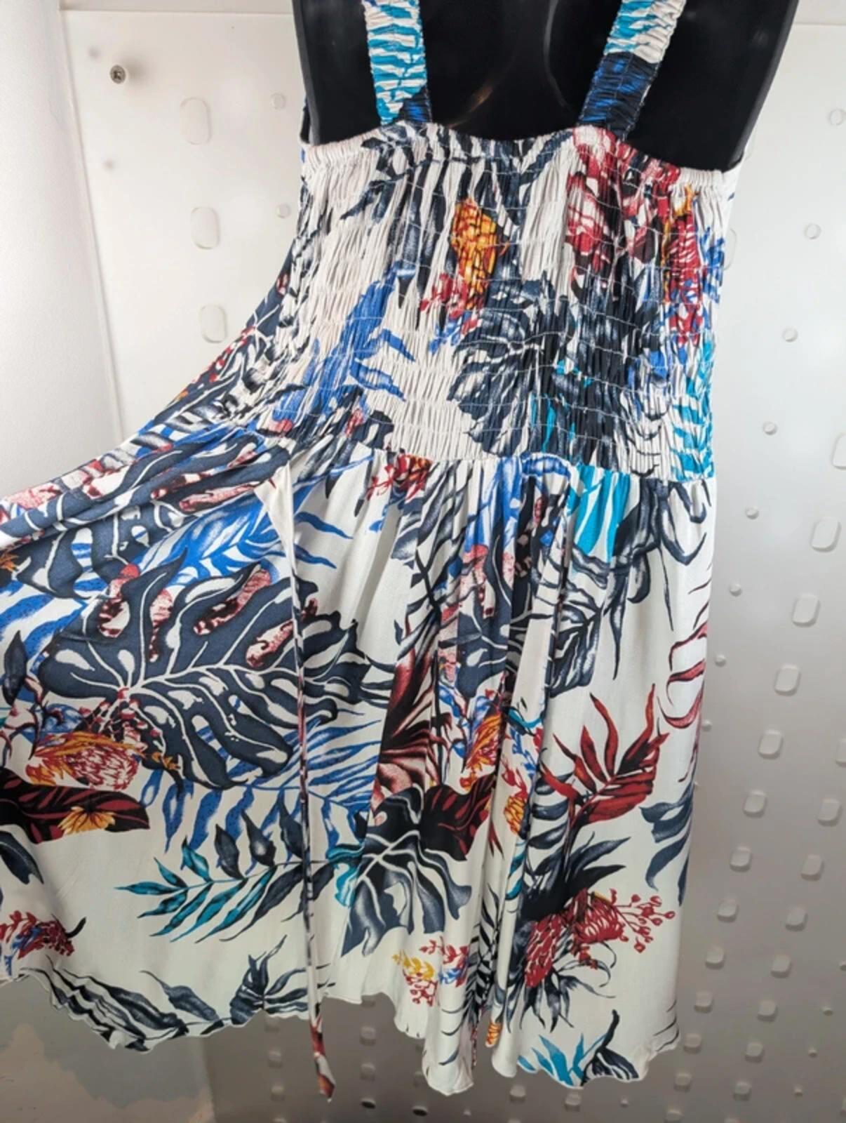 Bali Tropical Print Sundress Made In Bali One Size