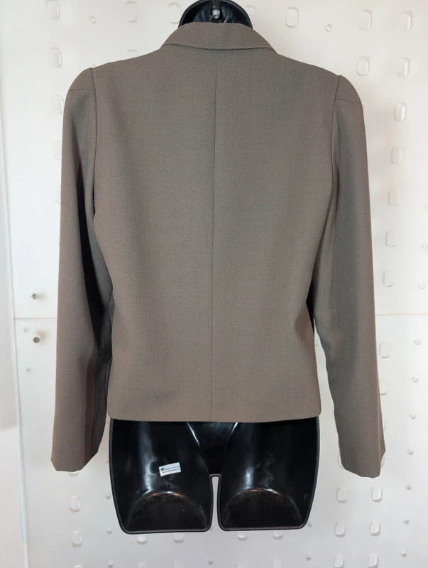 Vintage Jacques Vert Cropped Wool Blend Jacket UK10 Made in England