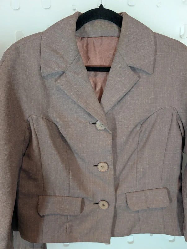 True Vintage 1960s Bickler 100% Wool Skirt Suit Made in England