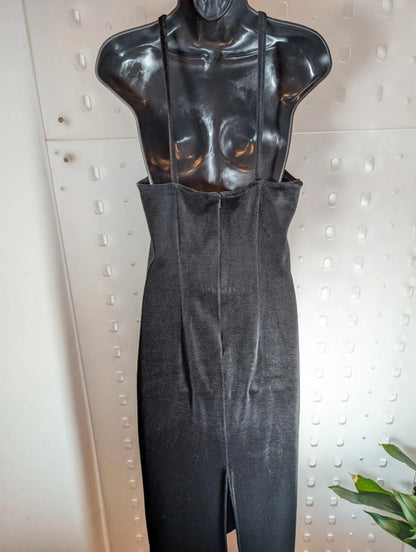 Lella of London vintage 90s velvet midi dress – UK 12