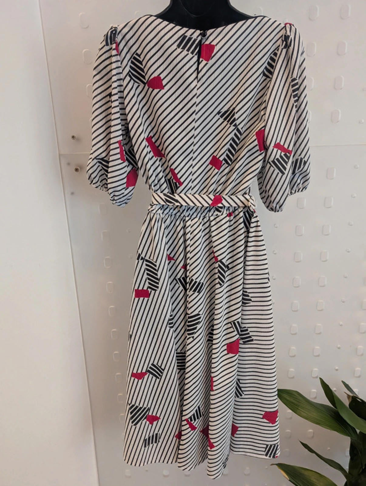 Genuine Vintage 1980s 50s Style Dress UK 10 (Small)