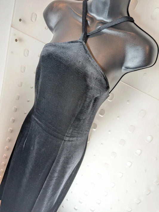 Lella of London vintage 90s velvet midi dress – UK 12