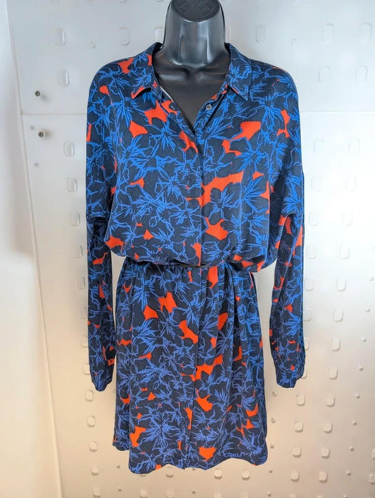 Suncoo Robe Caroline Dress T2 Button Through Shirt Dress Parisian Floral