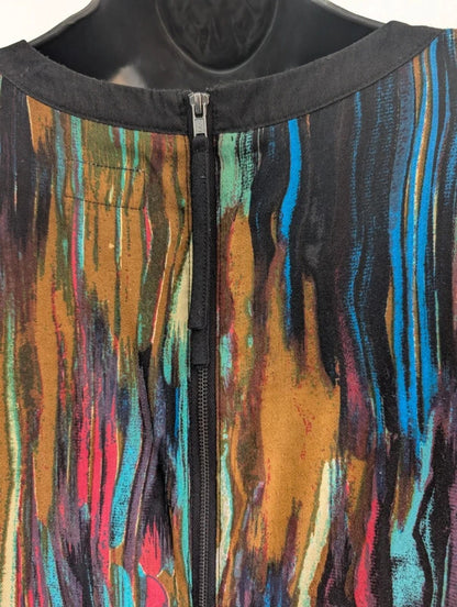 Numph Abstract Print Shift Dress UK12 EU38