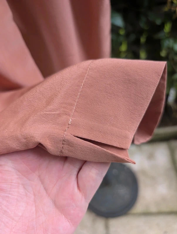 Next Directory Vintage Silk Trousers Terracotta UK8 Petite