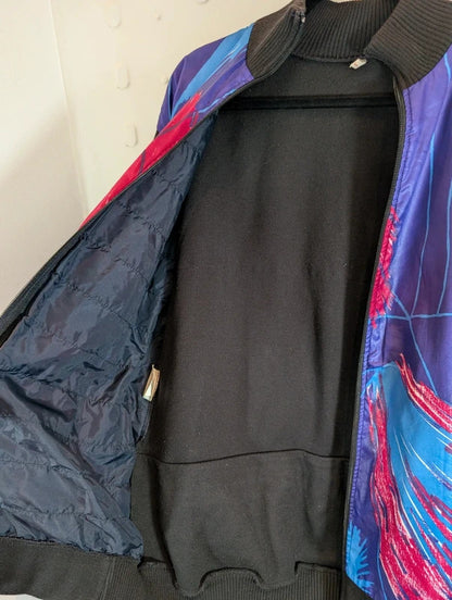 Vintage Vermarc Purple Pink Blue Colour Block Jacket Large