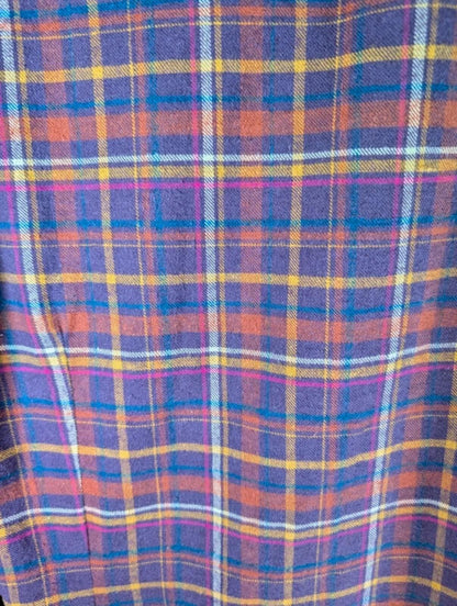 Toggi Alissa Plaid Shirt UK6 Pink Purple Check Cotton Button Up