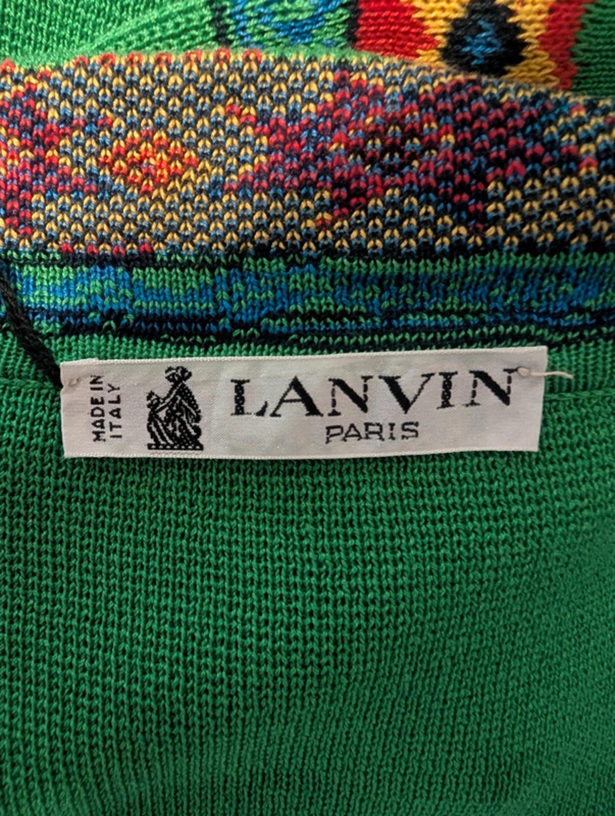 Vintage Lanvin Paris knit dress – Made in Italy, size 40