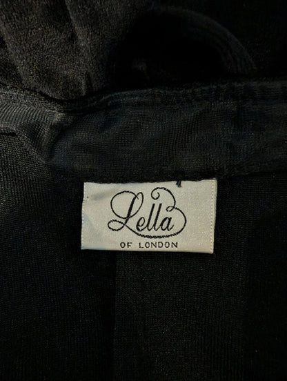 Lella of London vintage 90s velvet midi dress – UK 12