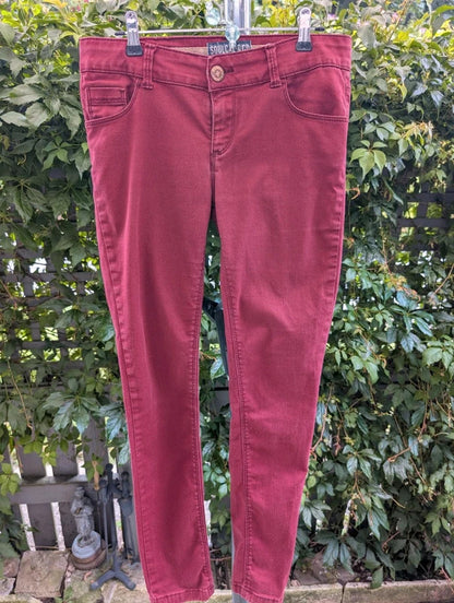 SoulCal & Co California DLX Burgundy Skinny Jeans UK8 W30