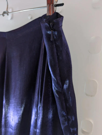 Vintage 90s Minuet Iridescent Purple Maxi Skirt – Mermaid Prom UK12