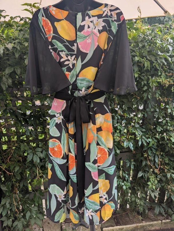Twisted Wunder Citrus Print Midi Dress UK18