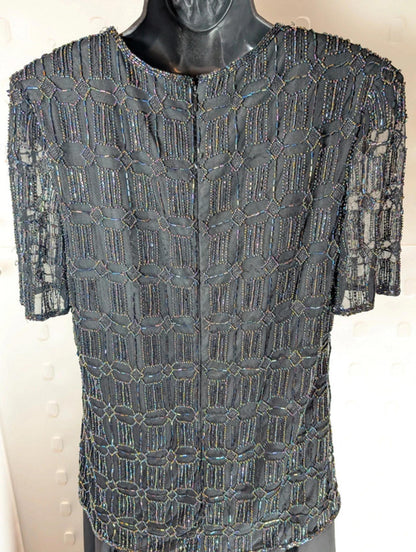 Vintage After Six by Ronald Joyce beaded evening